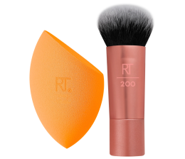 Real Techniques - Mini Travel Duo - Pincel para Base e Esponja para Maquiagem