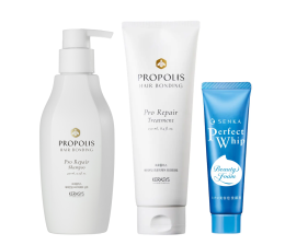 Kerasys - Propolis Hair Bonding Pro Repair - Shmp 450ml + Treat 250ml + Grátis SENKA PerfectWhip 50g
