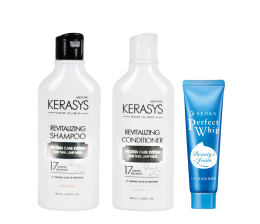 Kerasys Revitalizing Rosehip Oil Duo Shampoo + Condicionador 180ml + Grátis SENKA - Perfect Whip 50g