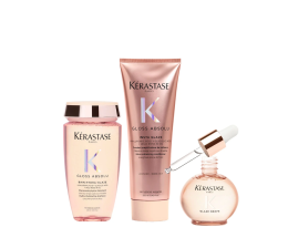Kérastase - Gloss Absolu Trio Essencial (Bain 250ml + Fondant 250ml + Oil 45ml)