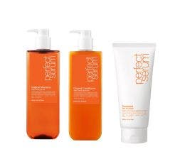 Mise en Scène - Perfect Serum Kit (Shampoo 680ml + Condicionador 680ml + Máscara 330ml)