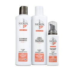 Nioxin Kit Trial Sistema 4 de Tratamento Contra Afinamento Capilar (Shampoo 300ml + Condicionador 300ml + Tratamento 100ml)